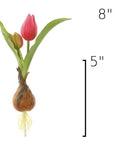 Size guide: 8 inches overall, splits at 5 inches