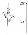 Size guide: 29 inches overall, splits at 12 inches