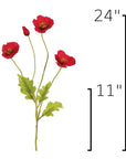 Size guide: 24 inches overall, splits at 11 inches