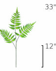 Size guide: 33 inches overall, splits at 12 inches