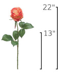 Size guide: 22 inches overall, splits at 13 inches