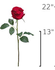 Size guide: 22 inches overall, splits at 13 inches