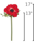 Size guide: 17 inches overall, splits at 13 inches