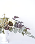 Grayed Green and Purple Fall Pumpkin Drop-In Bouquet Arrangement 5F