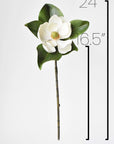 24" Faux Magnolia Blossom Stem