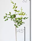 32" Faux Nandina Leaf Stem
