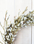 23" Faux Pussy Willow Wreath