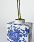 20" Faux Phalaenopsis Orchid in Blue/White Container - 2OR