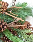 30" Faux Mixed PIne, Juniper, and Pinecone Wreath