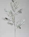 37" Faux Flocked and Iced Pine Stem