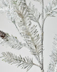37" Faux Flocked and Iced Pine Stem