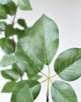 50" Faux Schefflera Leaf Branch Stem