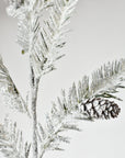 37" Faux Flocked and Iced Pine Stem