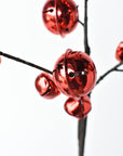 21" Jingle Bell Spray Red