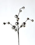 21" Jingle Bell Spray Silver