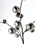 21" Jingle Bell Spray Silver