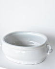 Creamware Oval Cachepot with Pomegranate