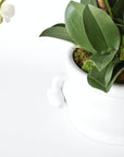 Creamware Oval Cachepot with Pomegranate