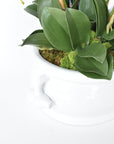Creamware Oval Cachepot with Pomegranate