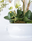 Creamware Oval Cachepot with Pomegranate
