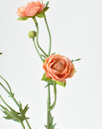 22" Faux Mini Peach Ranunculus Stem