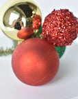 Small Red/Gold/Green Ornament Cluster Multi01