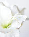 29" Faux White Amaryllis Stem
