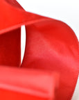 4" x 10yd Red Velvet Ribbon w/Red Satin Backing