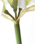 29" Faux White Amaryllis Stem