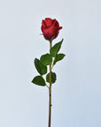 23" Faux Red Rose Bud Stem
