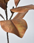 21" Faux Magnolia Leaf Stem : Tobacco