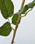 23" Faux Red Rose Bud Stem