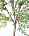16" Faux Cedar with Pod Stem