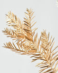 23.5" Faux Gold Metallic Hemlock Pine Spray