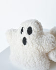 White boucle ghost plush measuring 4.5 inches wide for tiered tray decor