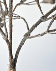 21" Faux Ice Glittered Twig with Pod Bundle (3 Stems)