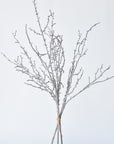31" Faux Ice Glittered Twig Bundle (3 Stems)