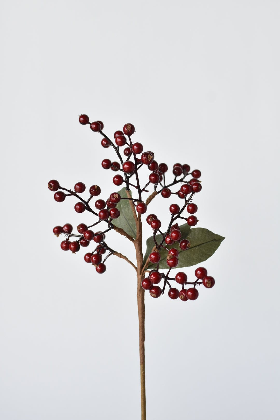 33 Faux White Berry Branch Stem