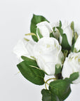 9" Faux White Rosebud Stem Bundle
