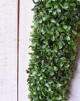 27" UV Protected Faux Boxwood Cross Wreath