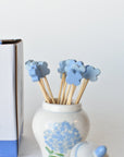 Hydrangea Mini Ginger Jar w/ Bamboo Tooth Picks