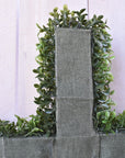 27" UV Protected Faux Boxwood Cross Wreath