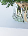 11" Faux Mixed Pine in Glass Vase and Faux Water
