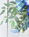 Blue and White Spring Wreath