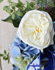 Blue and White Spring Wreath