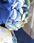 Blue and White Spring Wreath