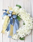 White Hydrangea Wreath (No Bow)