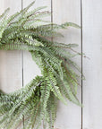 24" Faux Forest Fern Wreath