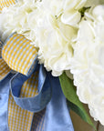 White Hydrangea Wreath (No Bow)
