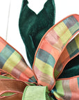 Orange and Green Bow